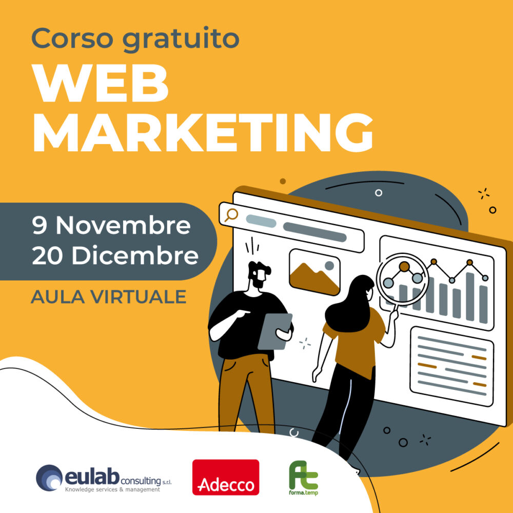 Corso di Formazione Professionale Gratuito In Web Marketing – Novembre 2022